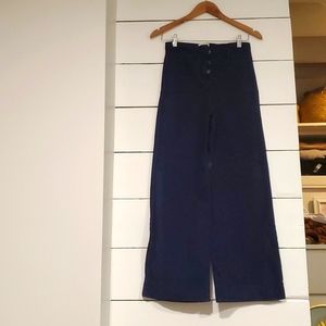 Blue Wilfred free wide-leg, high rise trousers